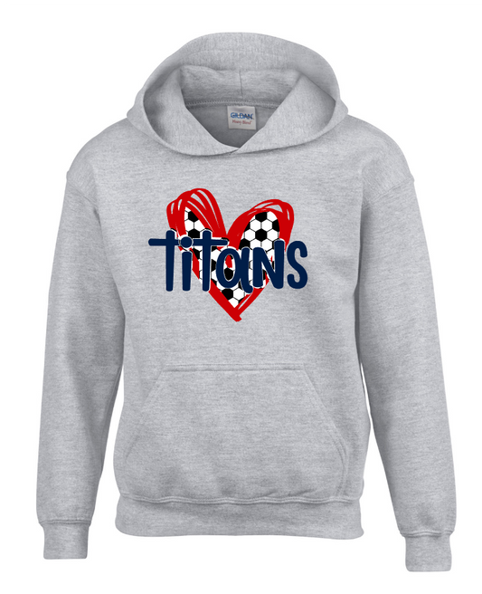 I Heart Titans Soccer Hoodie