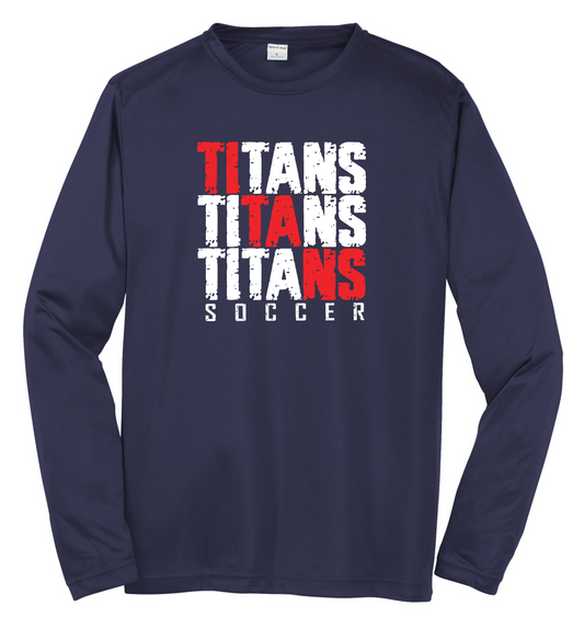 Titans Soccer Stacked Dri-Fit Long Sleeve T-Shirt