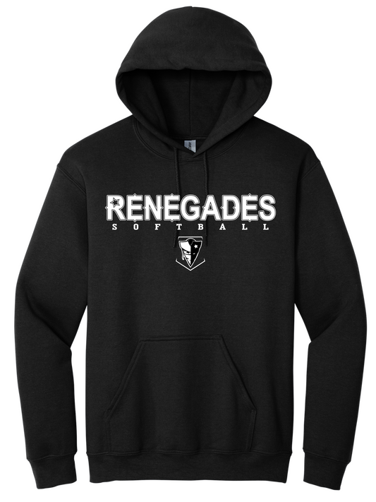 Renegades Softball Vintage Hoodie - Black