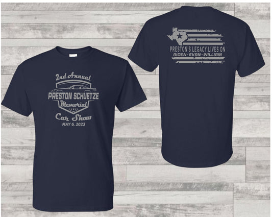 Preston Schuetze Memorial Car Show Adult Short Sleeve T-Shirt